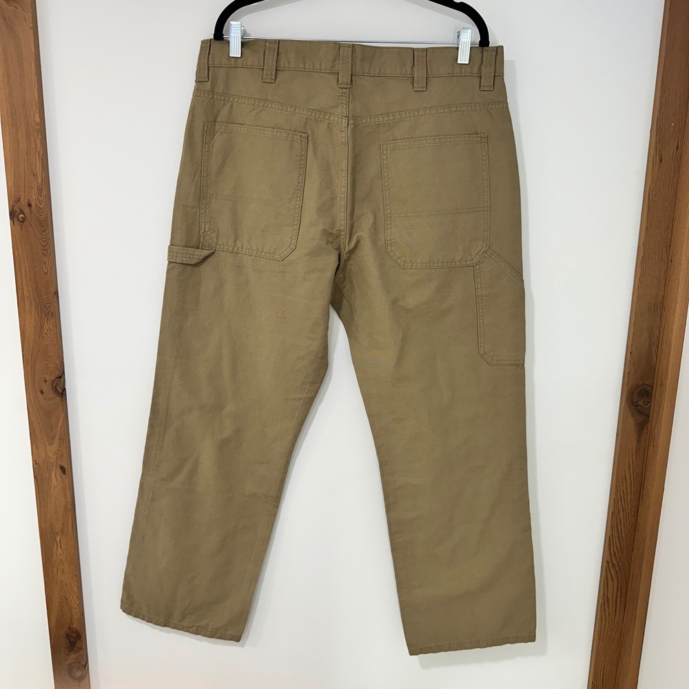 Blue Mountain Carpenter Pants Mens 36x30 Tan Khaki Utility Workwear | Gorpcore